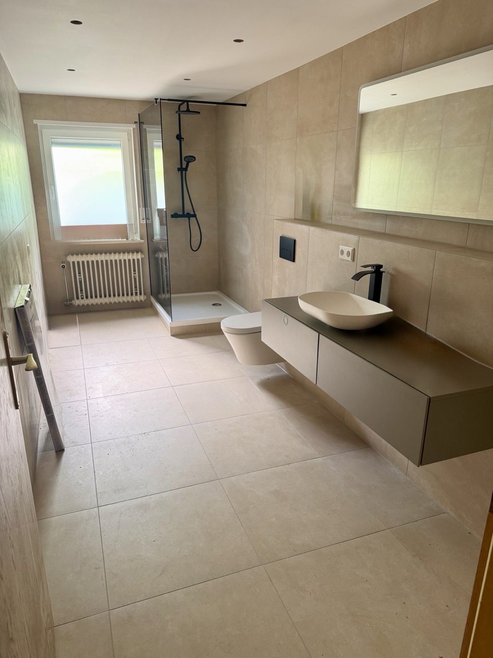 Badezimmer nach der Sanierung